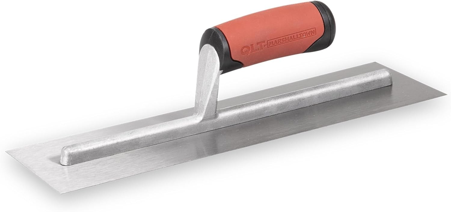 MARSHALLTOWN QLT Concrete Finishing Trowel 14x4 Carbon Steel Blade Soft Grip