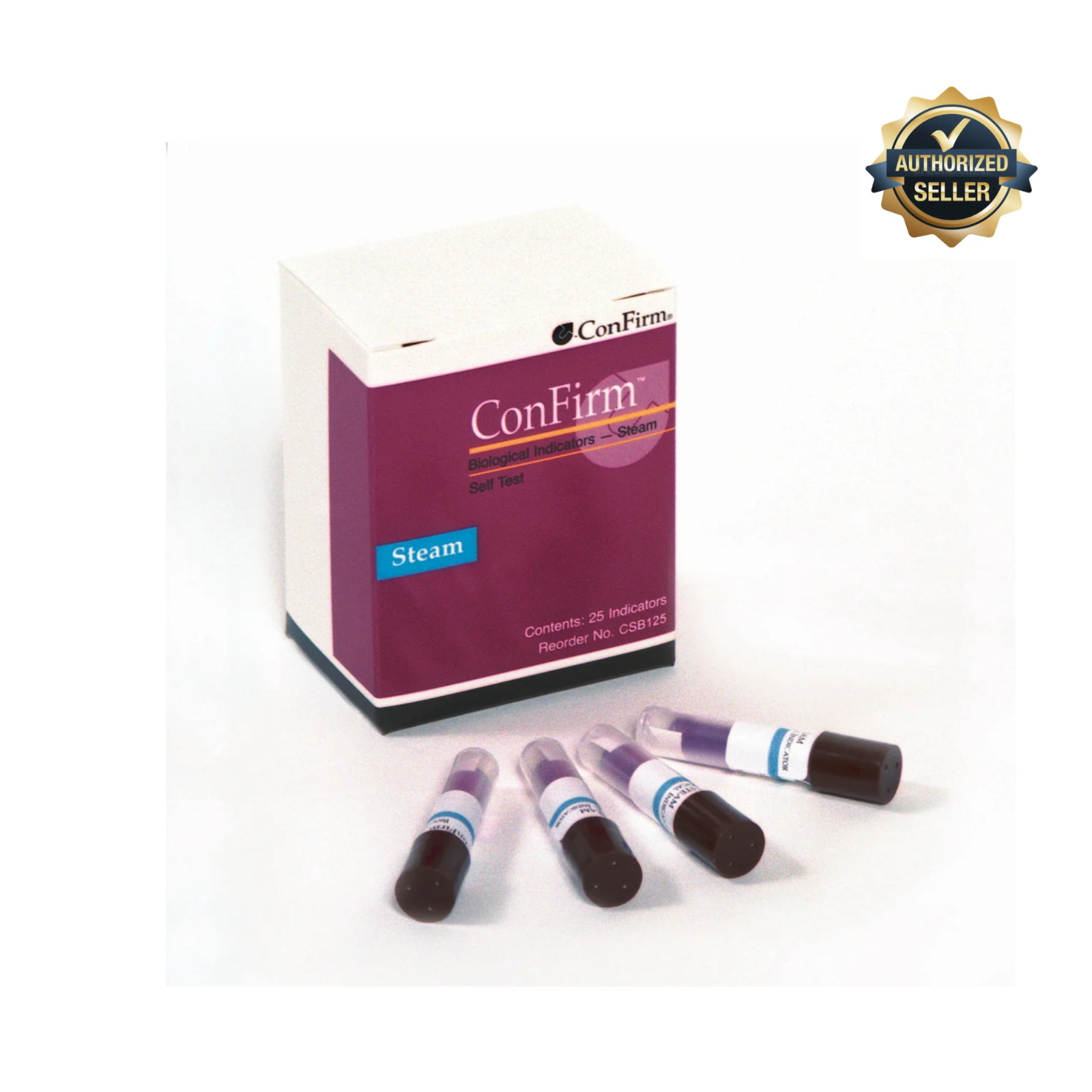 Crosstex ConFirm 24 In-Office Steam Biological Indicators 25/Pack Sterilization 