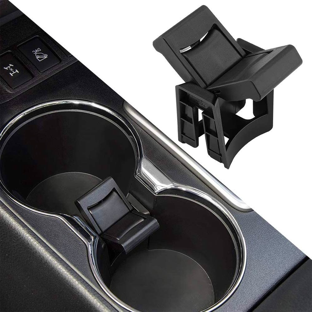 1X Black Console Cup Holder Drink Insert Divider For 2014-2019 Toyota Highlander