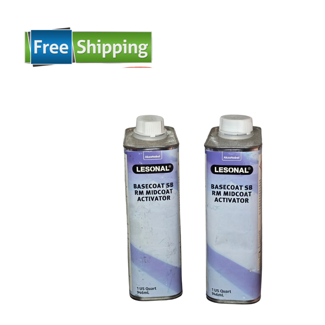 2 Qt Lesonal Basecoat SB RM Midcoat Activator AkzoNobel 946mL Each OEM Paint