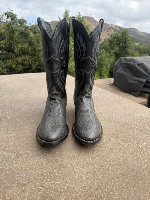 Vintage \'80s Justin Genuine Kangaroo Cowboy Boots, Made In USA
