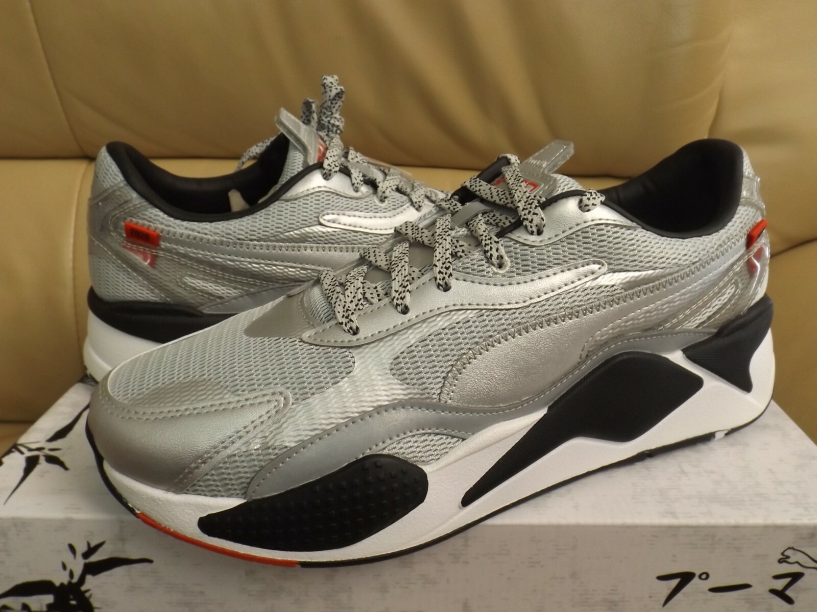 Puma RS-X3 WC Men\'s Size 11.5 Running Shoes Gray Violet-Silver-Black 374808-02