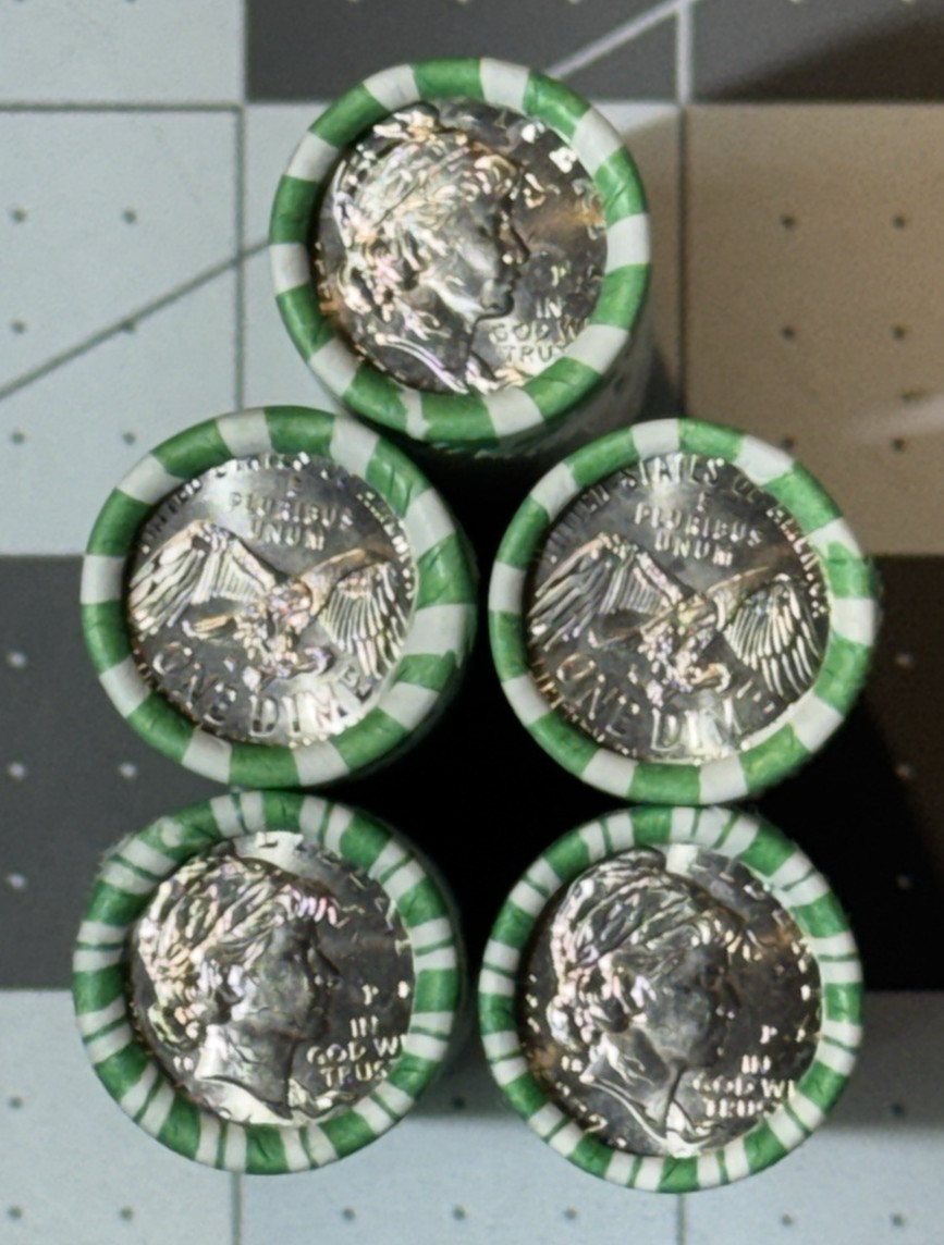 2026 P Emerging Liberty Dime Five (5) Rolls of 50 Coins Uncirculated OBW