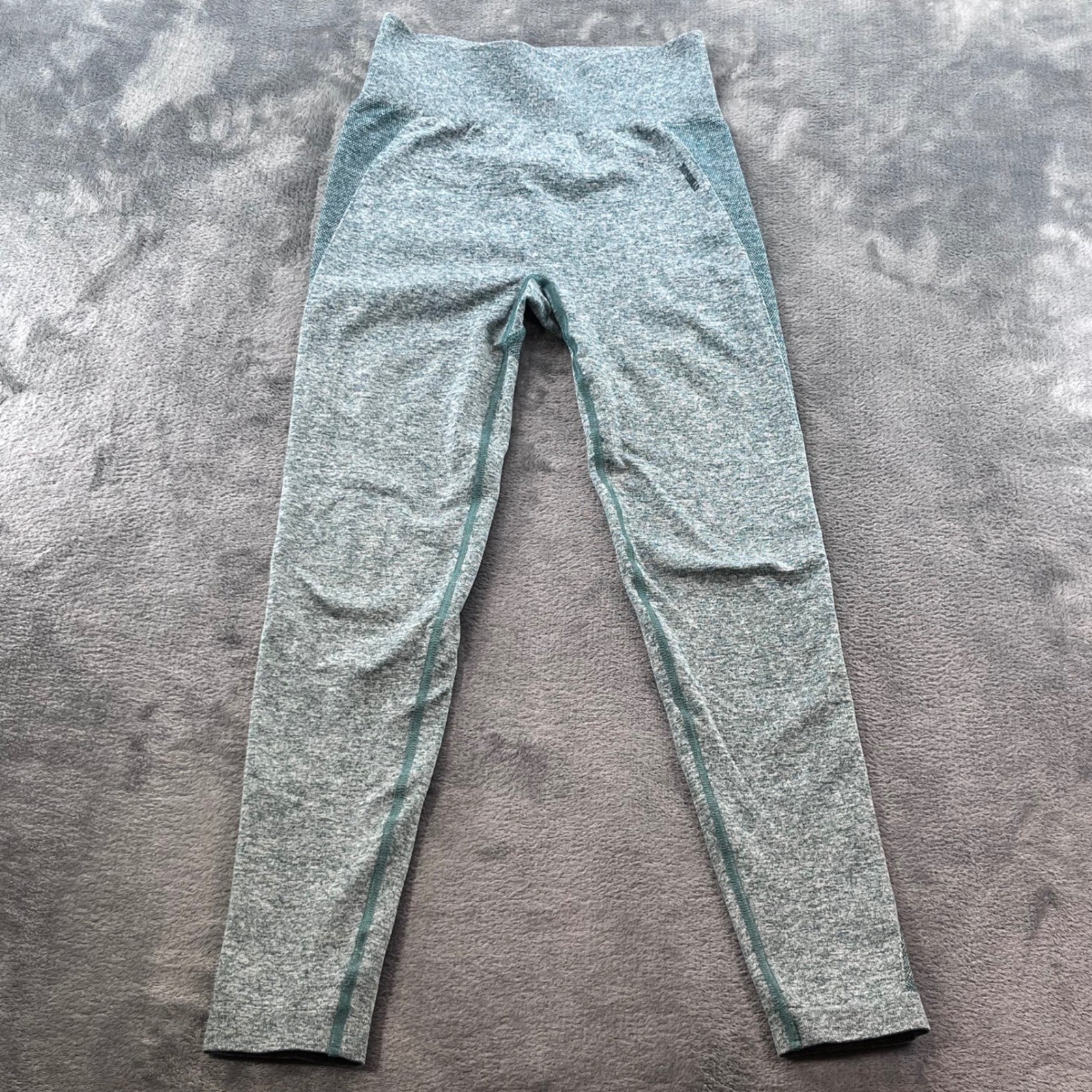 Gymshark Flex High Waisted Seamless Leggings Green Marl GLLG4248 Womens Medium Gymshark Flex High Waisted Seamless Leggings Green Marl GLLG4248 Womens Medium