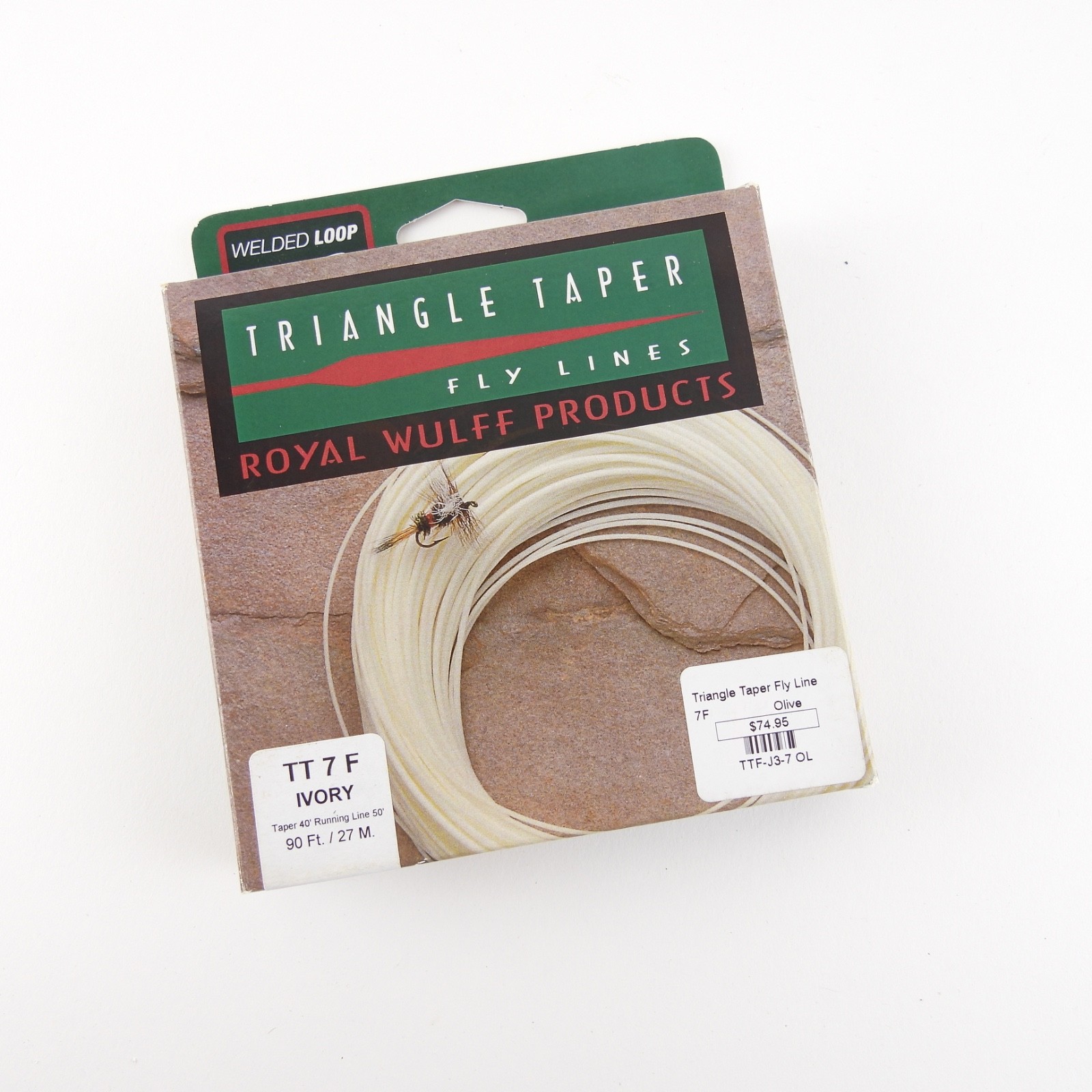 Royal Wulff Triangle Taper TT-7-F Fly Line. Ivory.