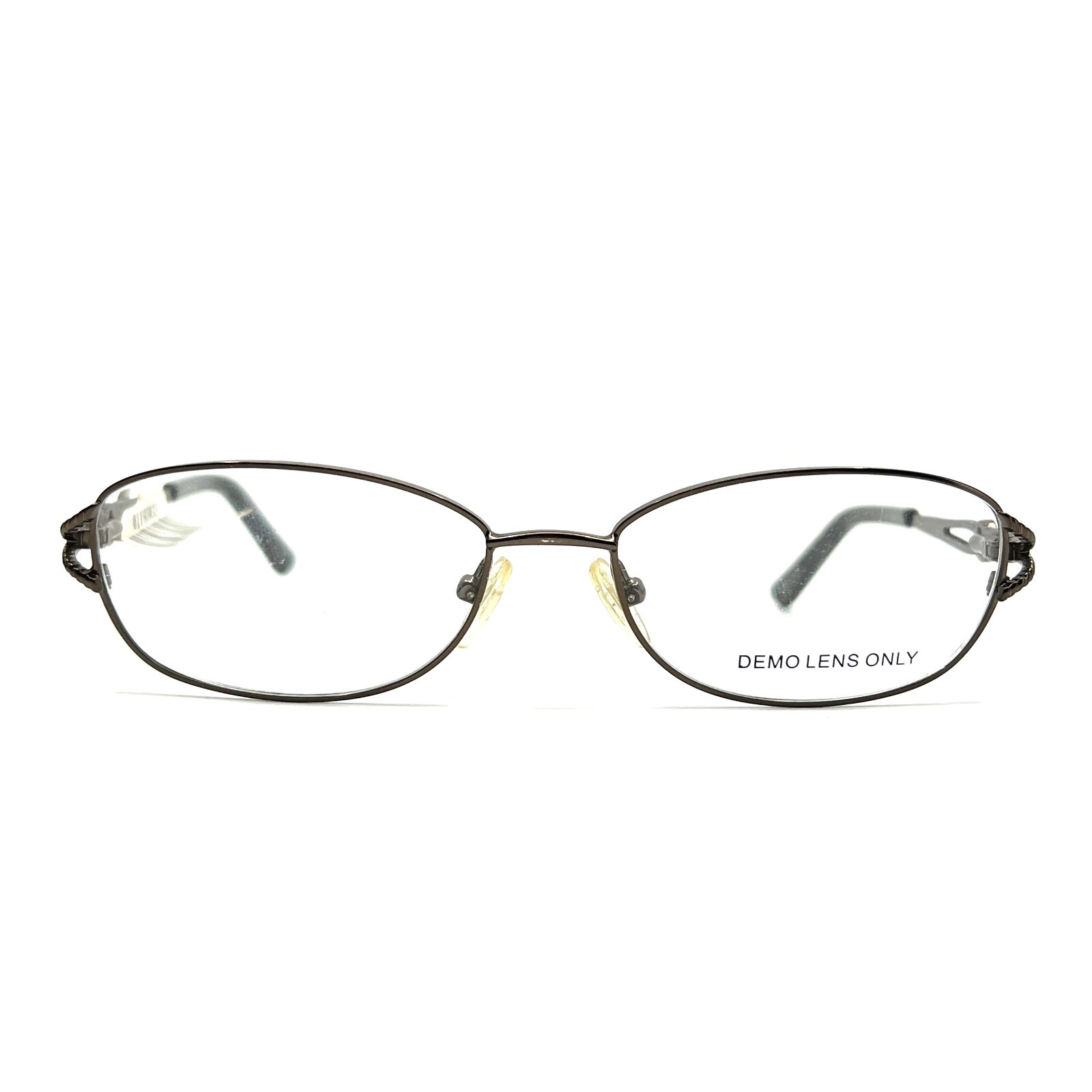 WM0001 BR Brown Womens Oval Full Rim Eyeglasses 52-16-135