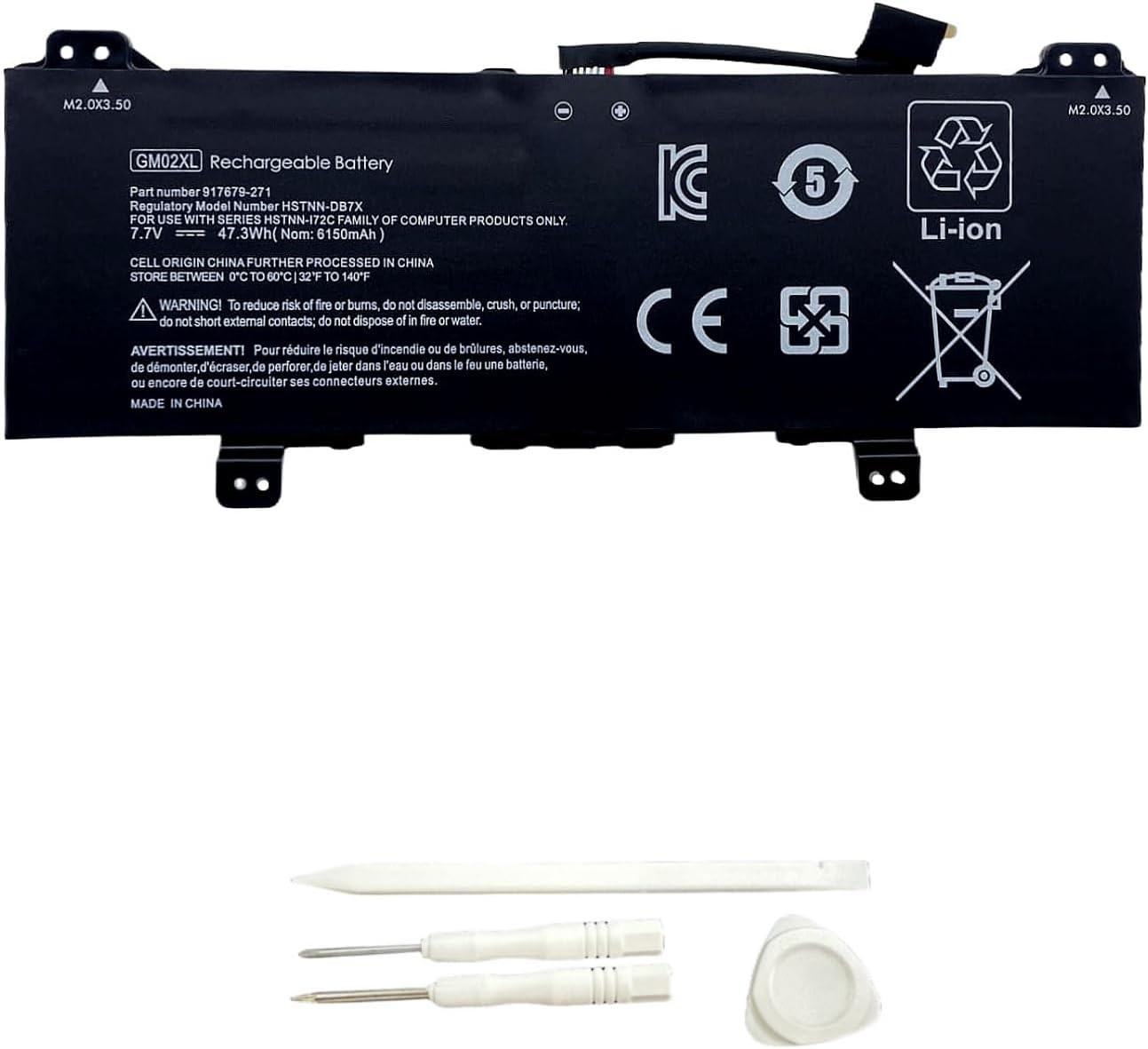 GM02XL New Laptop Battery Replacement for HP Chromebook 14 G5 G6 Chromebook