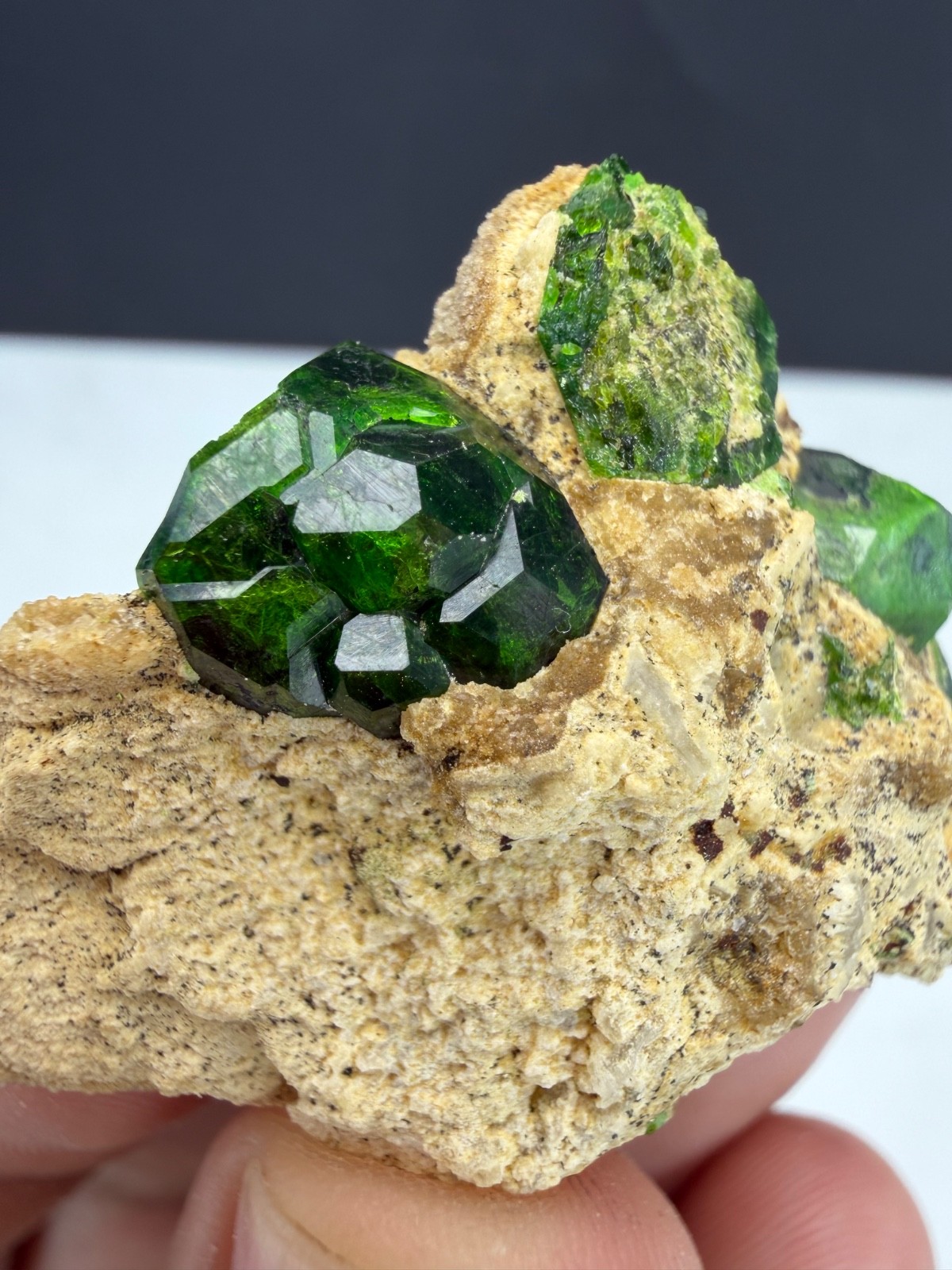 Natural Demantoid Green Garnet Crystals Specimen / Natural Crystals / 116 Carats Natural Demantoid Green Garnet Crystals Specimen / Natural Crystals / 116 Carats