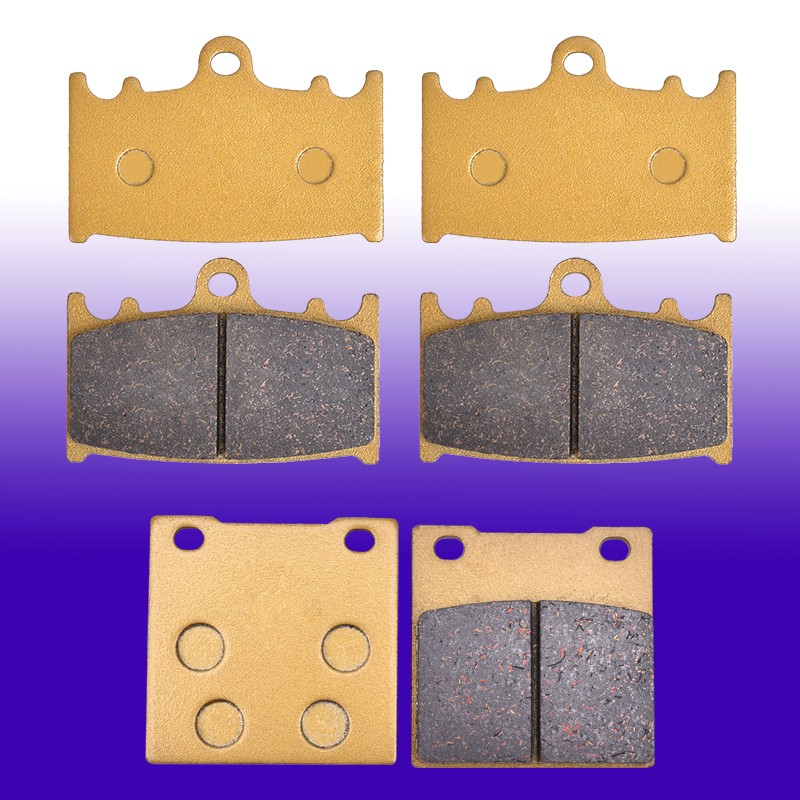 3 Pairs Ceramic Front Rear Brake Pads for Suzuki GSXR750 GSX-R750 2000-2003