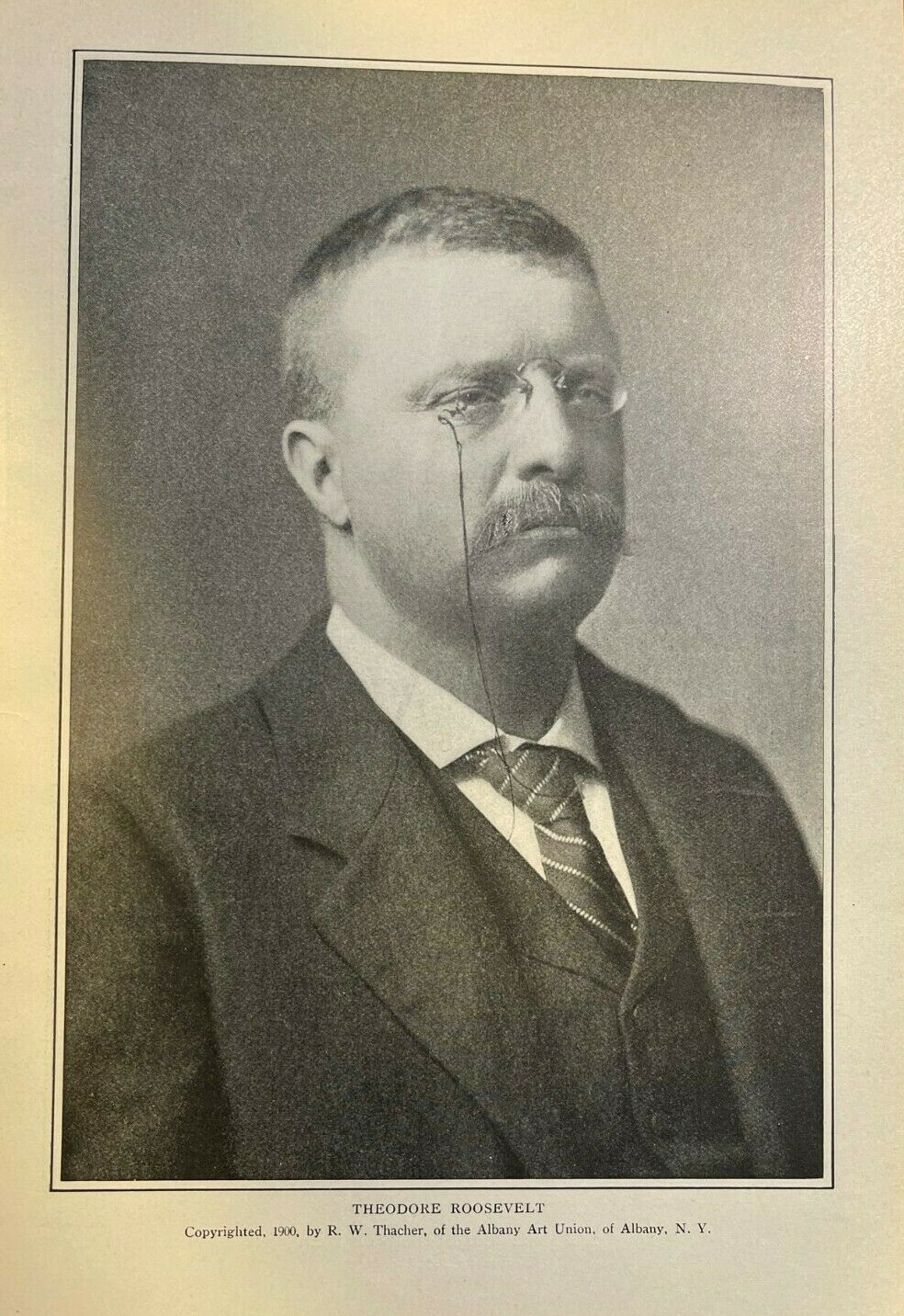 1901 Vintage Magazine Illustration President Theodore Roosevelt