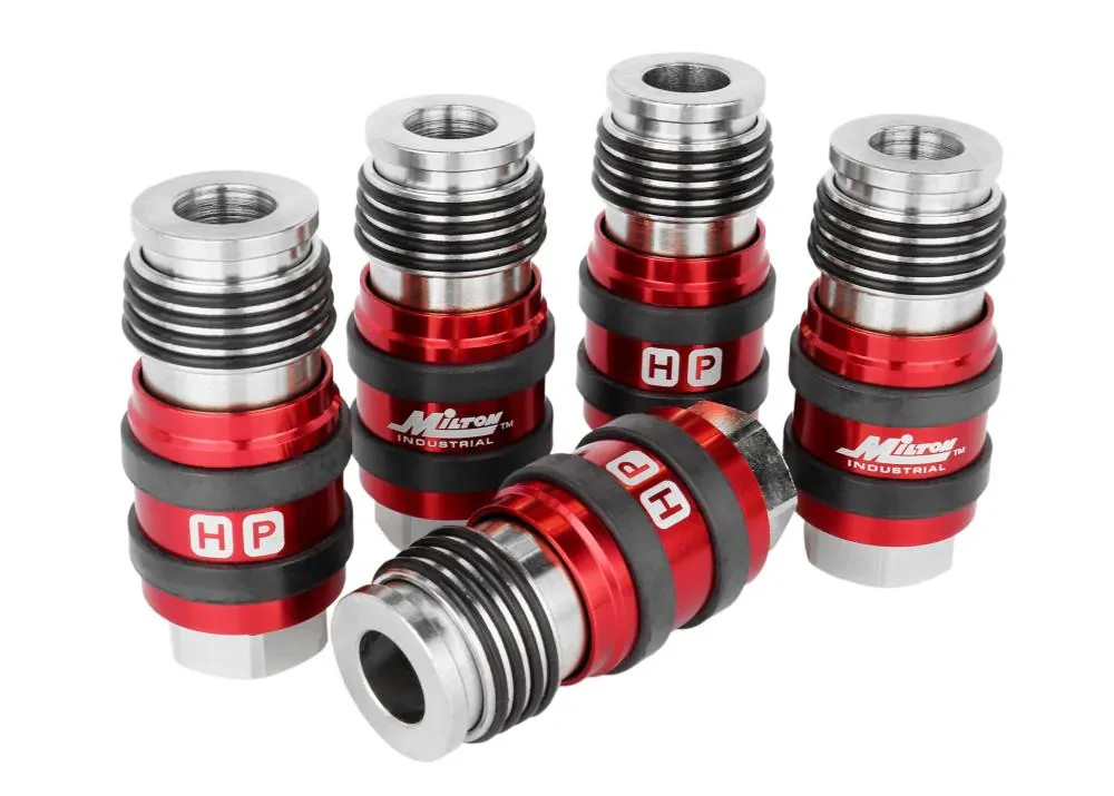 Milton 2-in-1 Universal Safety Exhaust Air Coupler 1/4\ Milton 2-in-1 Universal Safety Exhaust Air Coupler 1/4\