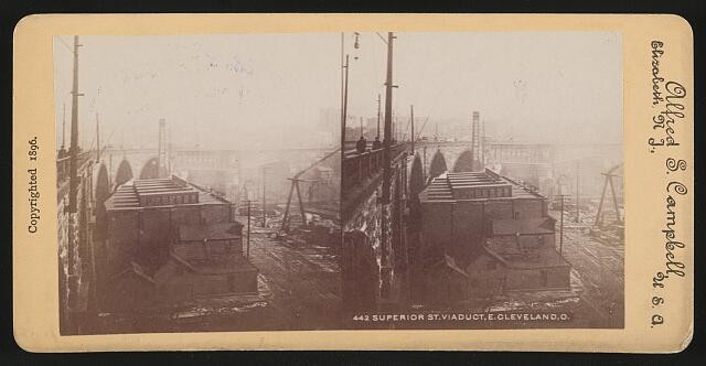 Photo:Cleveland Ohio Superior St Viaduct 1896 Alfred S. Campbell
