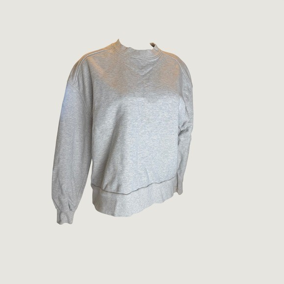 Everlane Organic Cotton ReNew Fleece Gray Medium Cozy minimalist Oversized M Lux