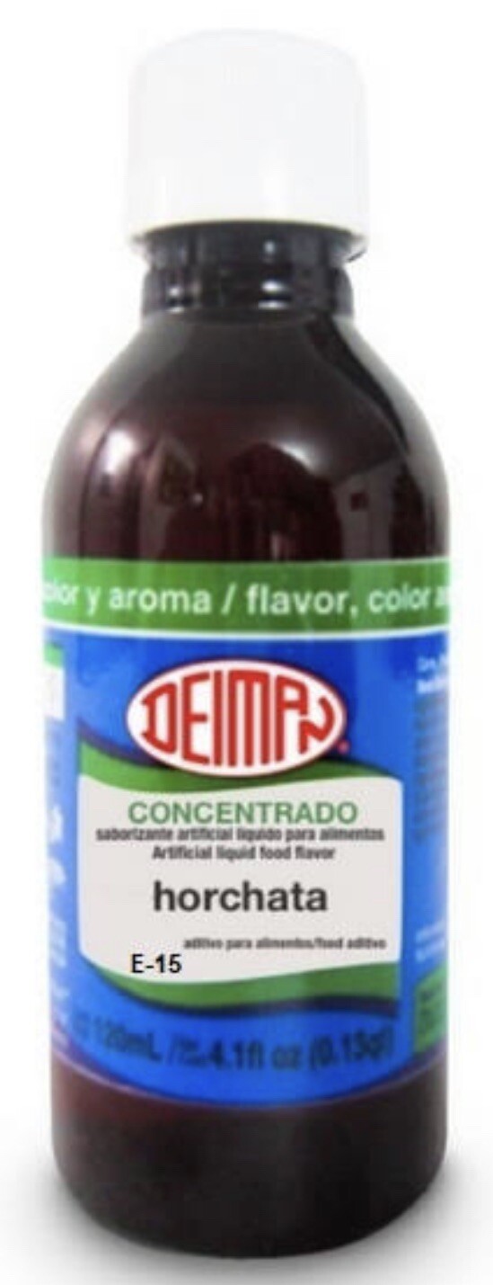 2X)DEIMAN SABOR Horchata FLAVOR COLOR AROMA Artificial CONCENTRADO D-15 4.1oz