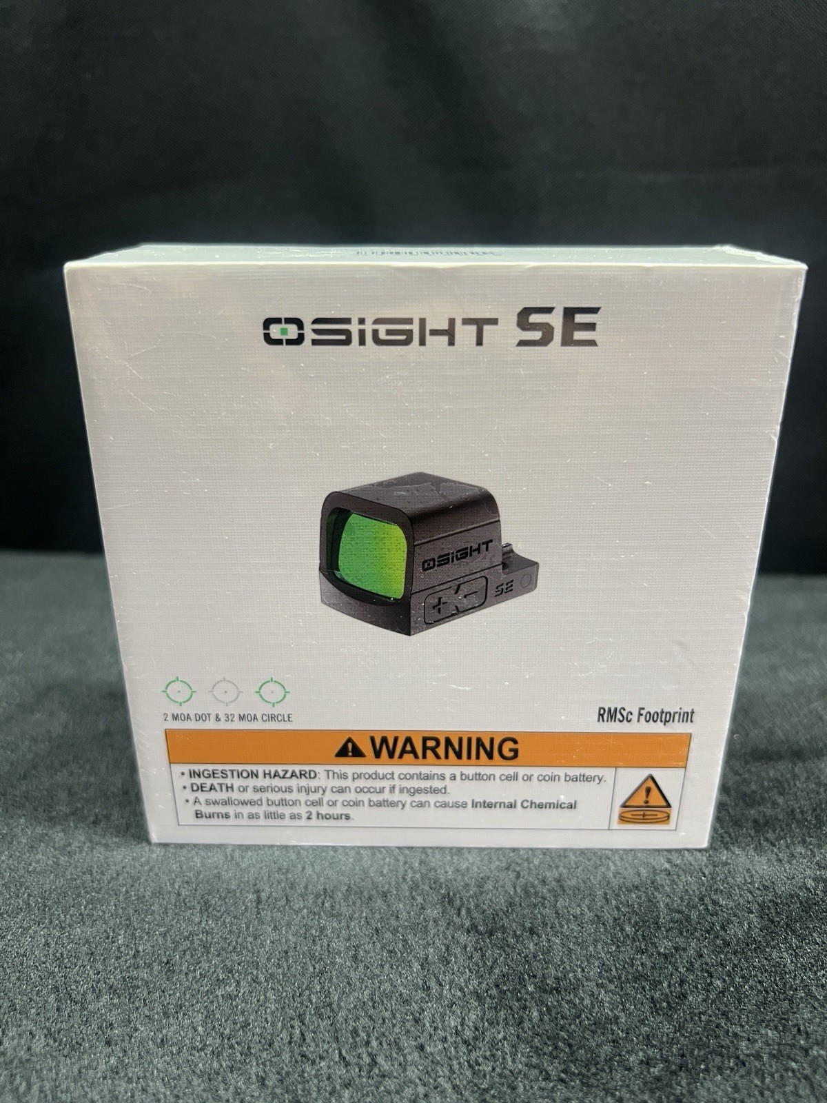 OSIGHT SE  Sight RMSc 2 MOA Dot 32 MOA Circle Green Dot Multi Reticle Brand New￼