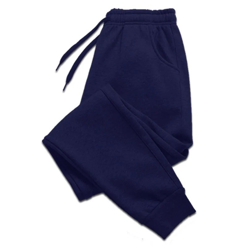 Men\'s Casual Pants Autumn Winter Fleece Sweatpants Men Running Jogger Sports