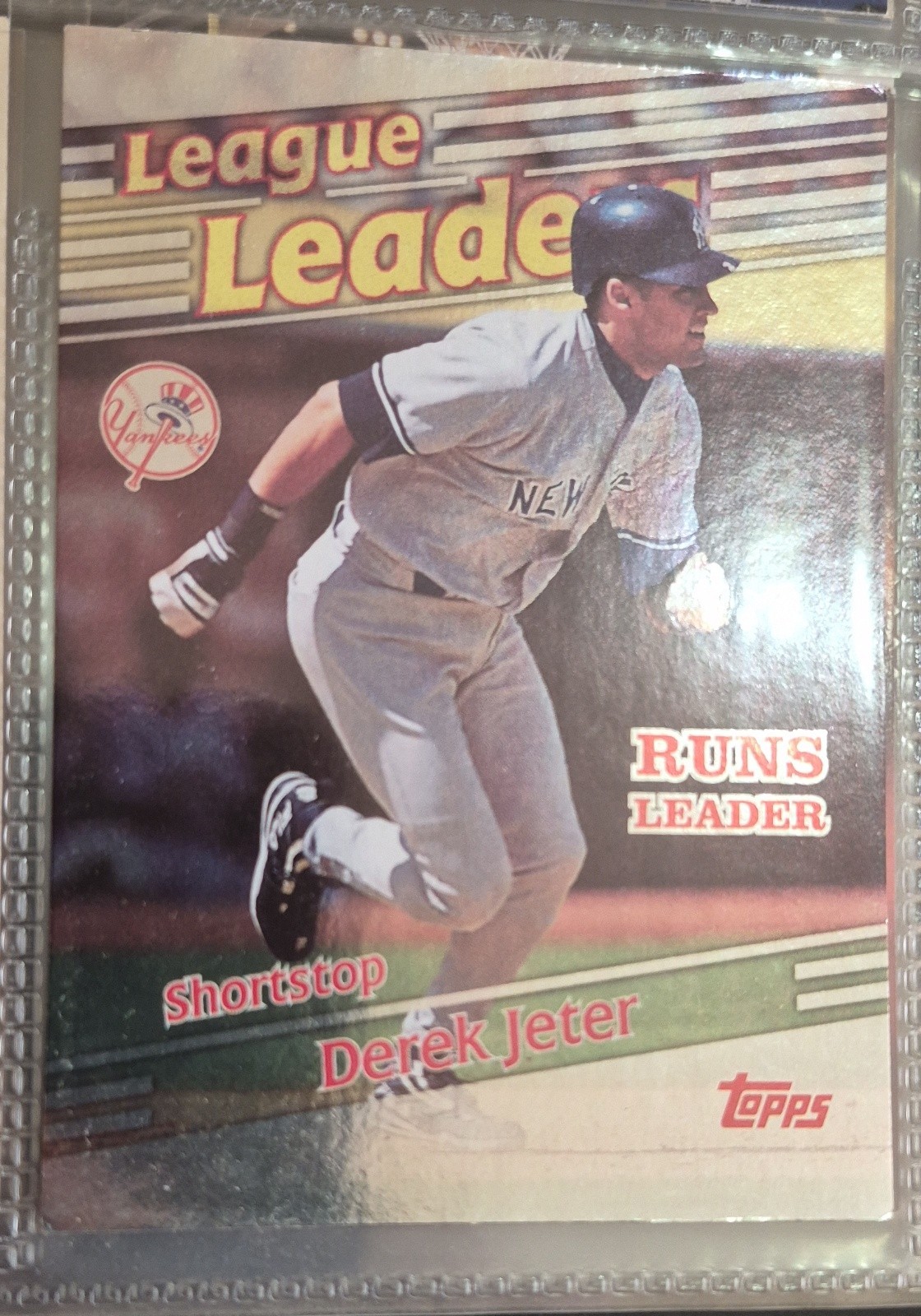 1999 Topps Chrome - League Leaders Derek Jeter #230 Refractor