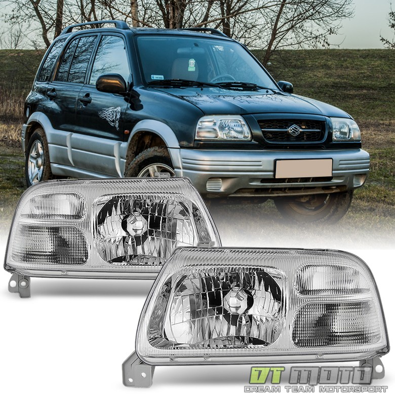 1999-2003 Suzuki Grand Vitara XL-7 Replacement Headlights Headlamps Left+Right 1999-2003 Suzuki Grand Vitara XL-7 Replacement Headlights Headlamps Left+Right