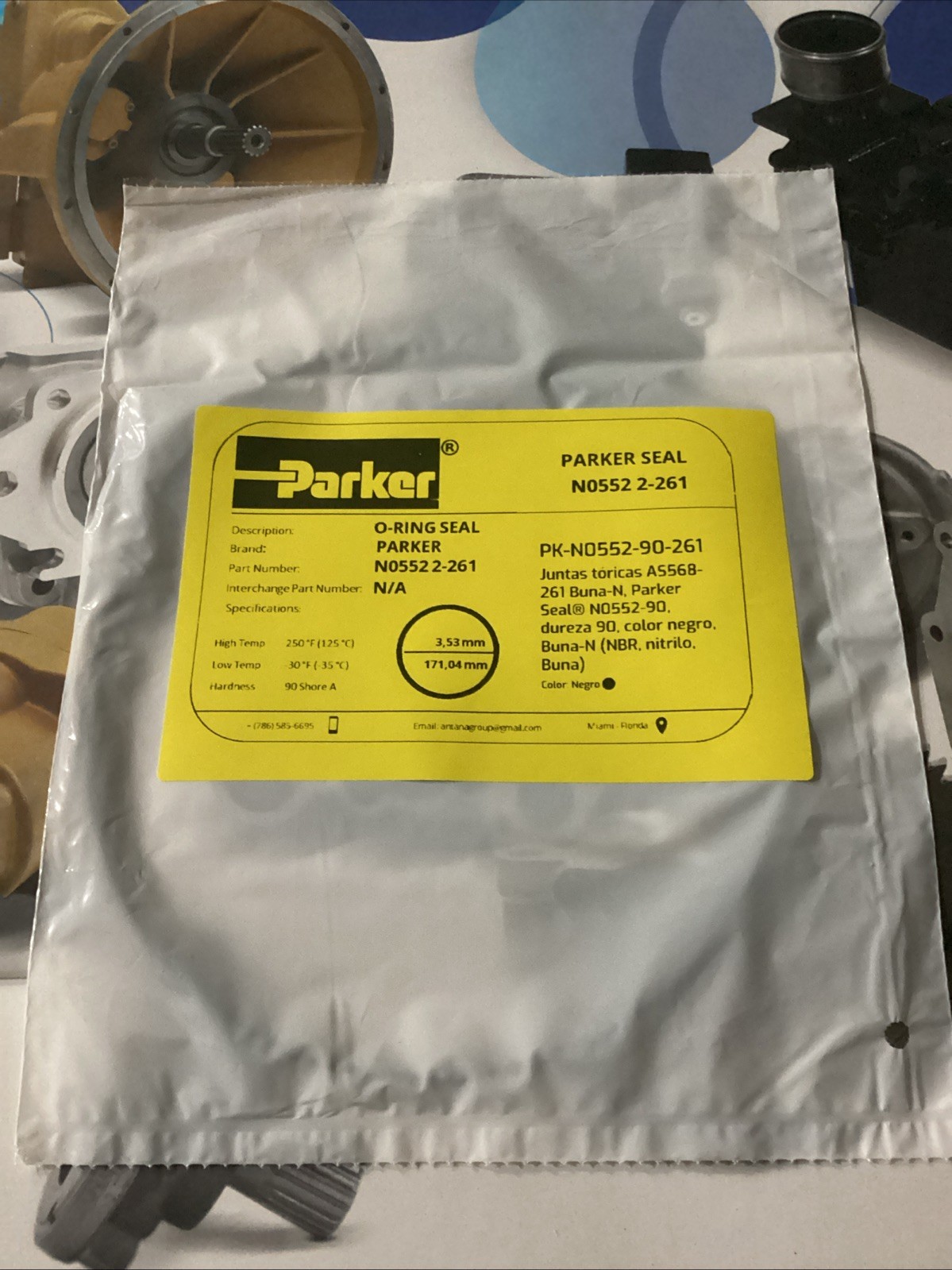 O-RING SEAL PARKER N0552 2-261