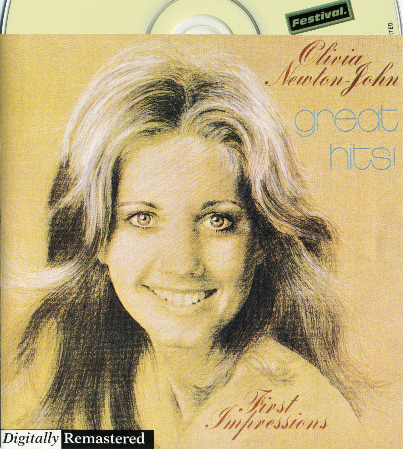 OLIVIA NEWTON JOHN GREAT HITS FIRST IMPRESSIONS FESTIVAL AUSTRALIAN IMPORT CD