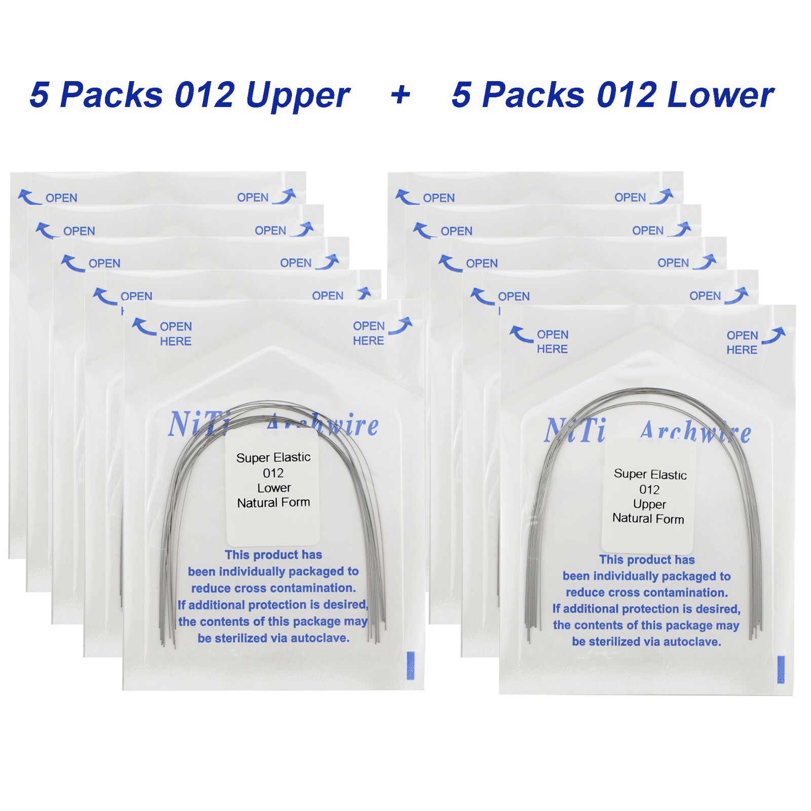 100Pcs Dental Orthodontic Arch Wire Stainless Steel NiTi Ovoid Natural 014 16X22 100Pcs Dental Orthodontic Arch Wire Stainless Steel NiTi Ovoid Natural 014 16X22