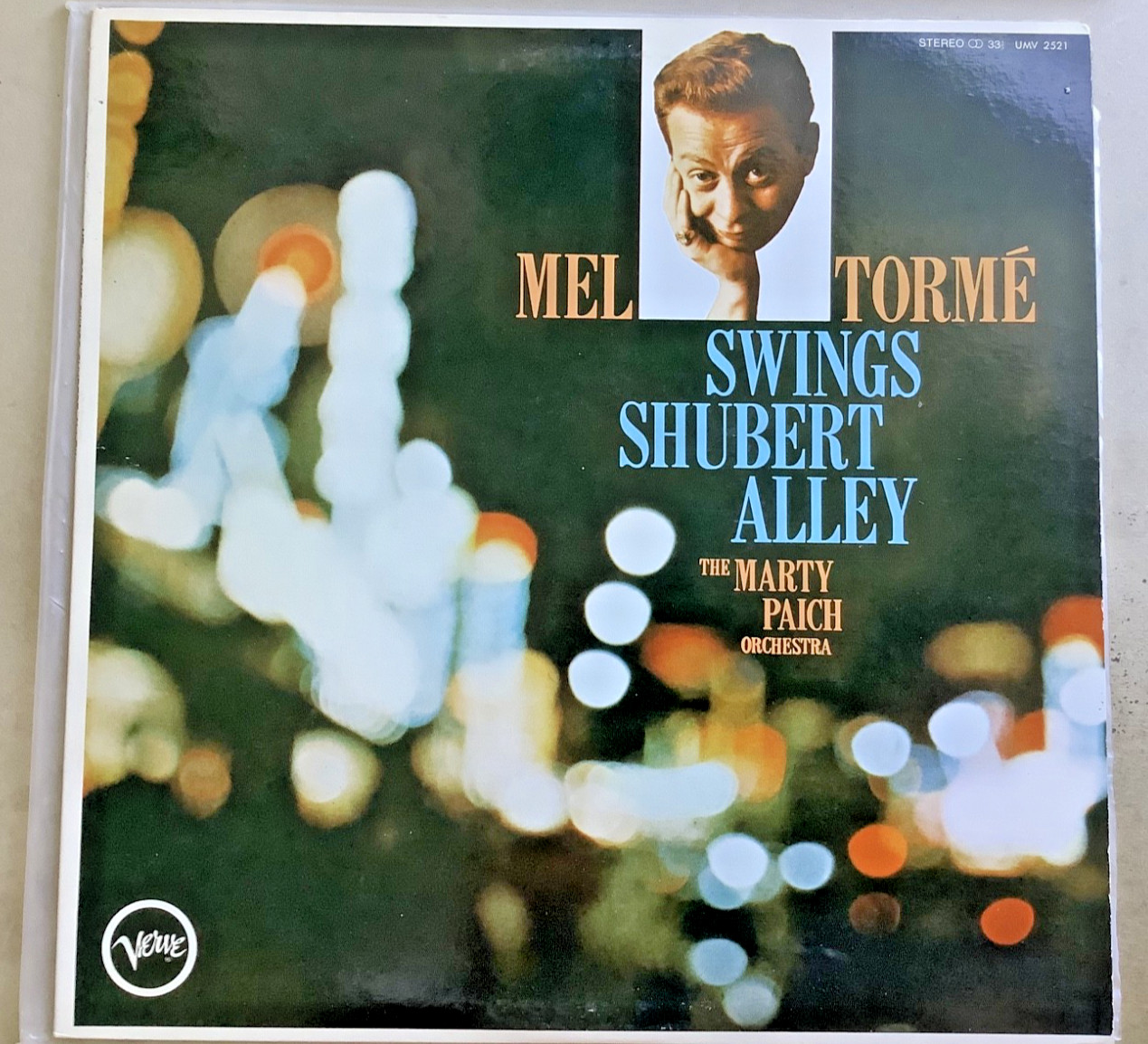 Mel Torme Swings Shubert Alley-Marty Paich Orchestra-Verve Vinyl LP -Stereo 1960