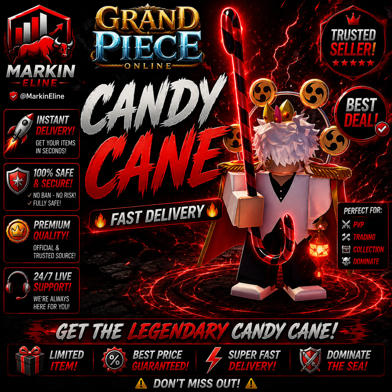 GRAND PIECE ONLINE | 🔥 GPO ALL ITEMS & FRUITS 🔥| CHEAPEST DEAL ✅