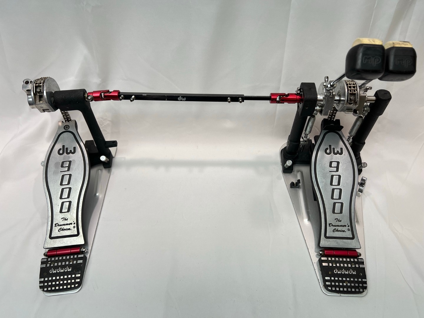 DW 9000 Drum Workshop Double Kick Drum Bass Chain Drive Pedal Twin Pedals