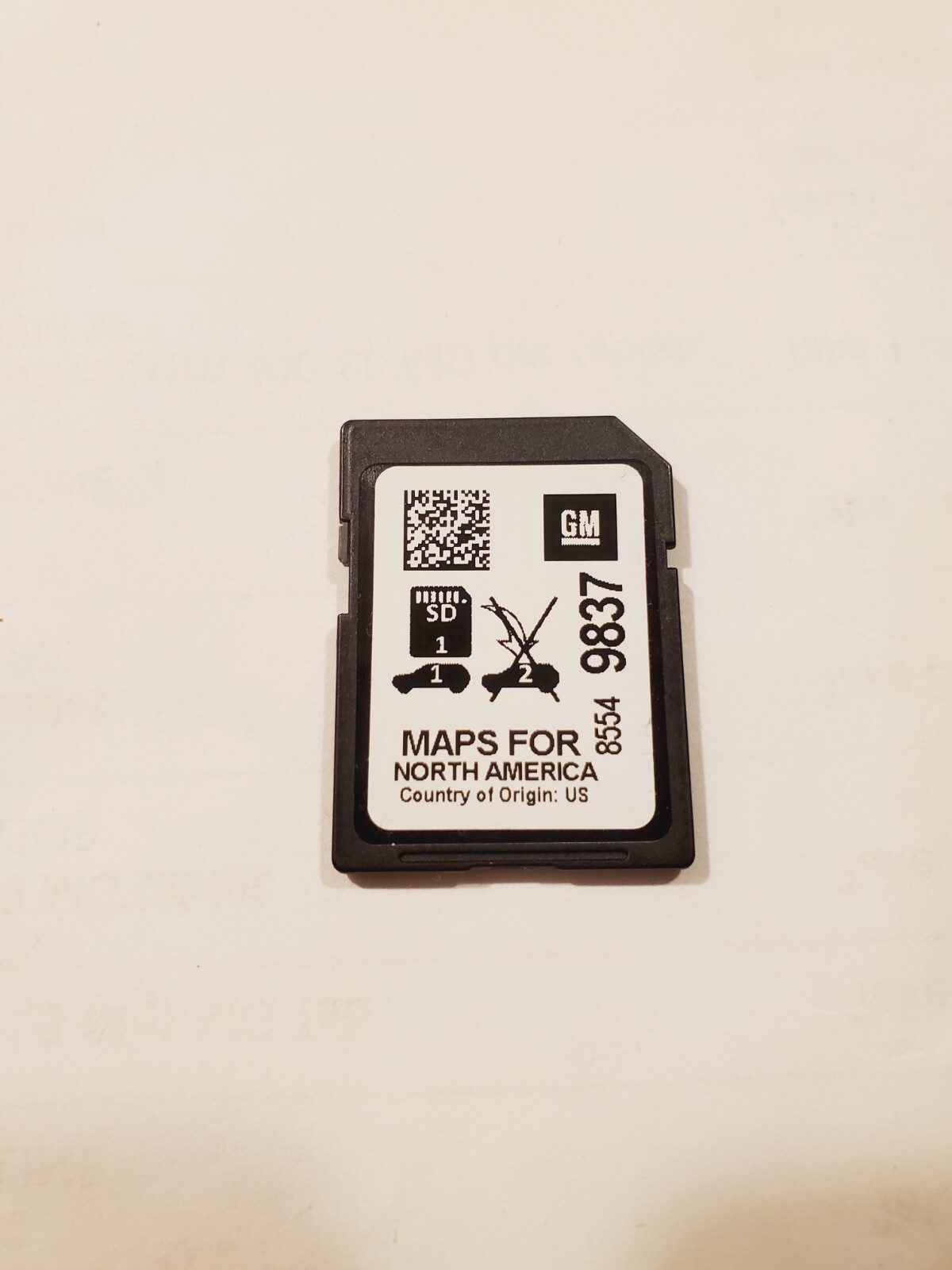 2018-2024 CHEVY GMC CADILLAC NAVIGATION SD CARD 8554 9837 FACTORY GM OEM