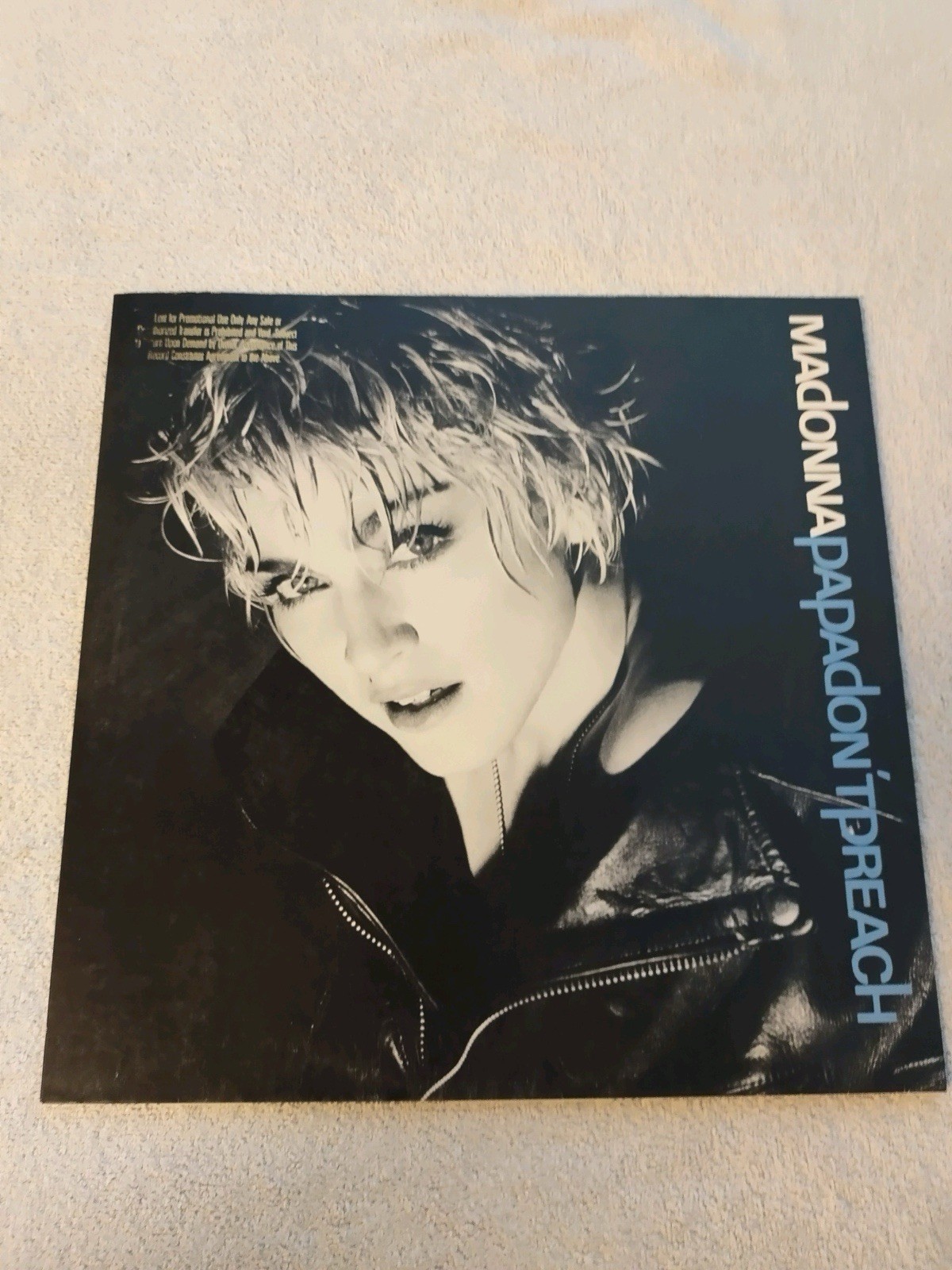 Madonna Papa Don\'t Preach - 1986 Single.