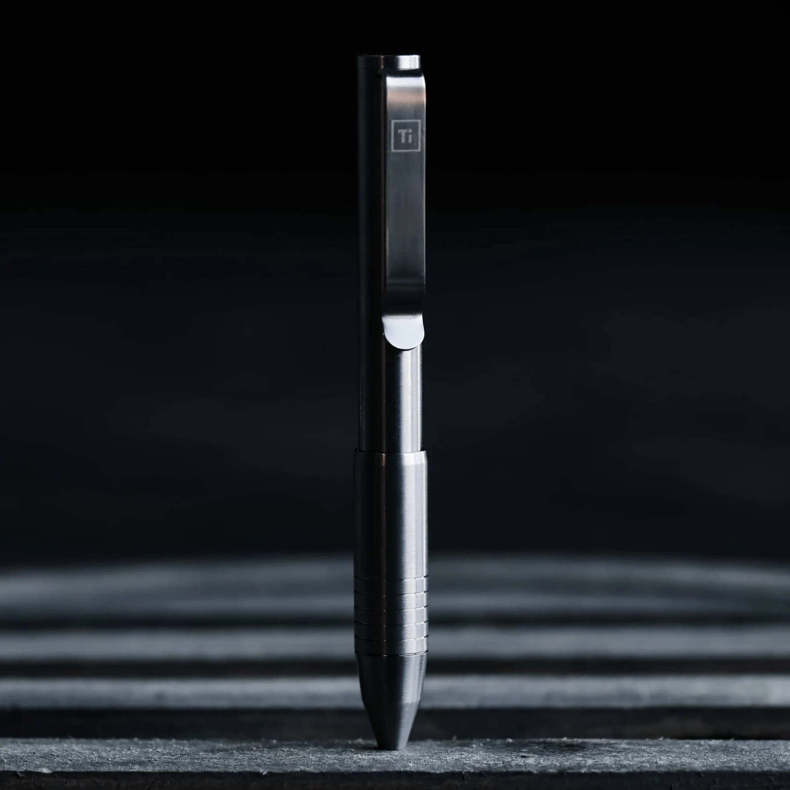 Big Idea Design Pocket Pro Pen Titanium Body Black Auto-Adjusting Collet Grip