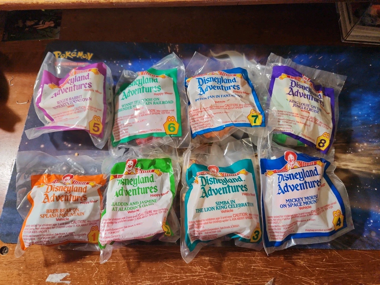 McDonald’s 1994 Disneyland Adventures Happy Meal Toys set of 8 sealed McDonald’s 1994 Disneyland Adventures Happy Meal Toys set of 8 sealed