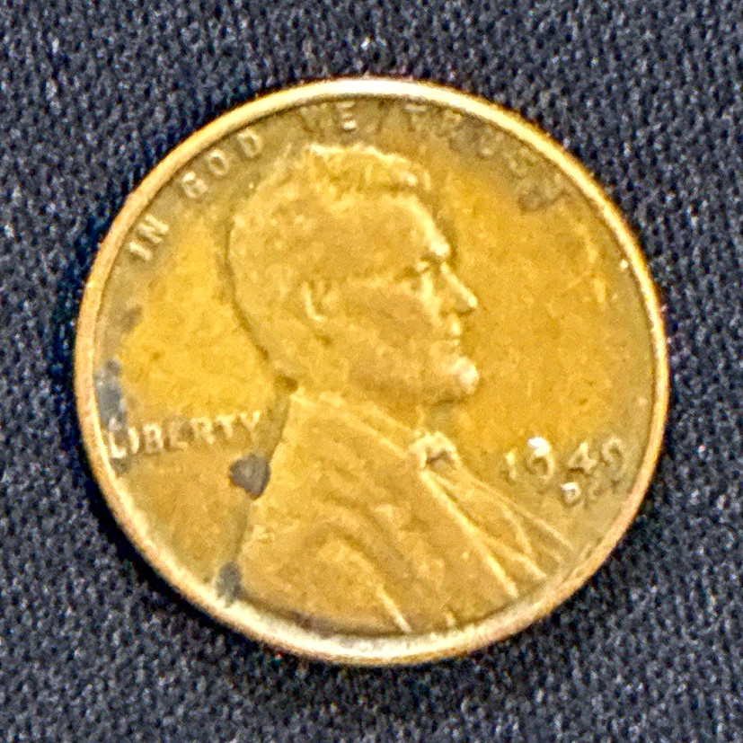 1949-D Lincoln Wheat Small Cent Penny Denver Business Strike Copper Brown 1949-D Lincoln Wheat Small Cent Penny Denver Business Strike Copper Brown