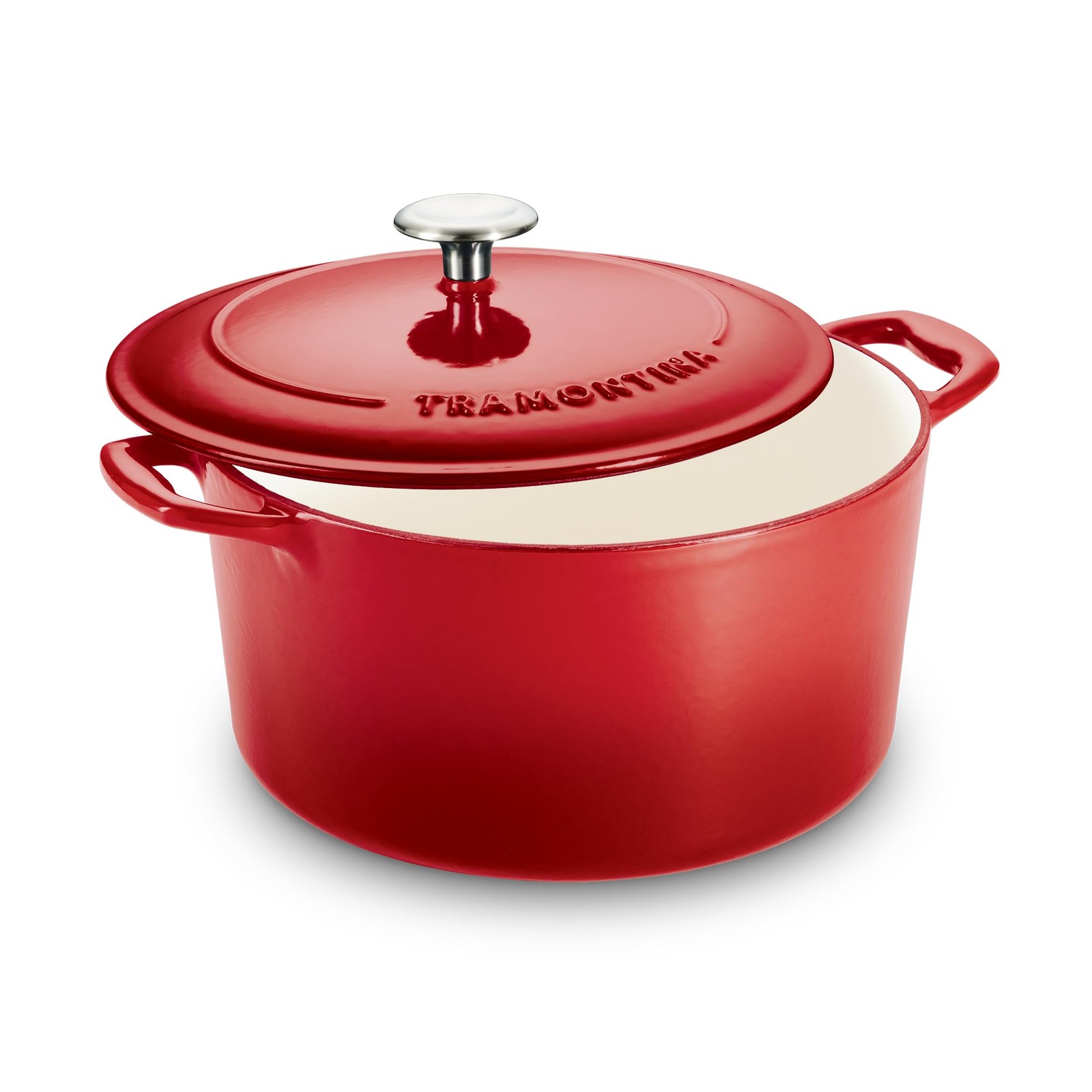 Dutch Oven 5.5 Qt Round Enameled Cast Iron Pot Lid Tramontina Bestow