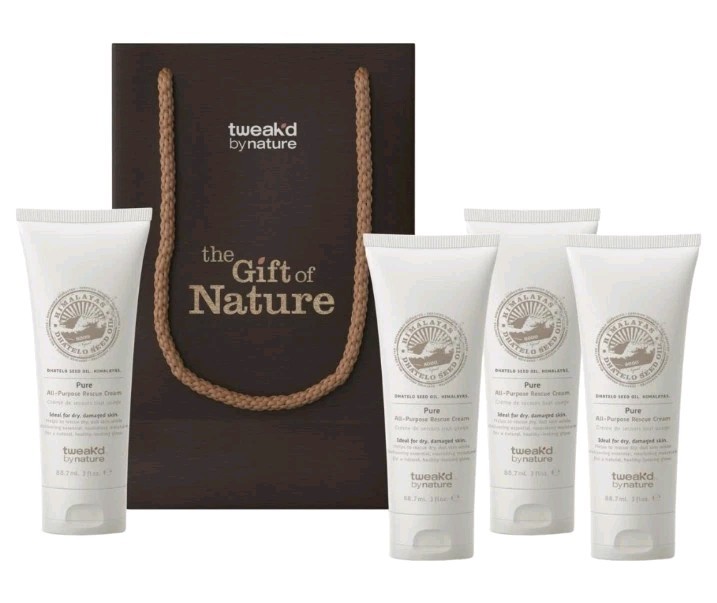 Tweak\'d By Nature Restore Pure Rescue Cream 4 pc 3 Oz Fragrance Free W/ Bag