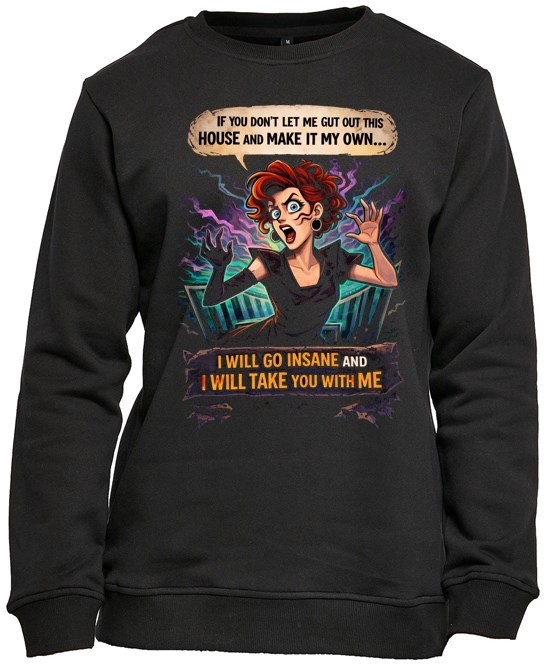 Delia Deetz Sweatshirt, Beetlejuice Jumper, Tim Burton fan, Goth girl, Large