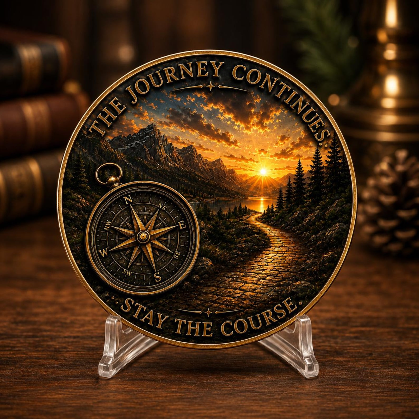 Personalized Sobriety Coin Custom Recovery Medallion AA NA Milestone Gift 40mm