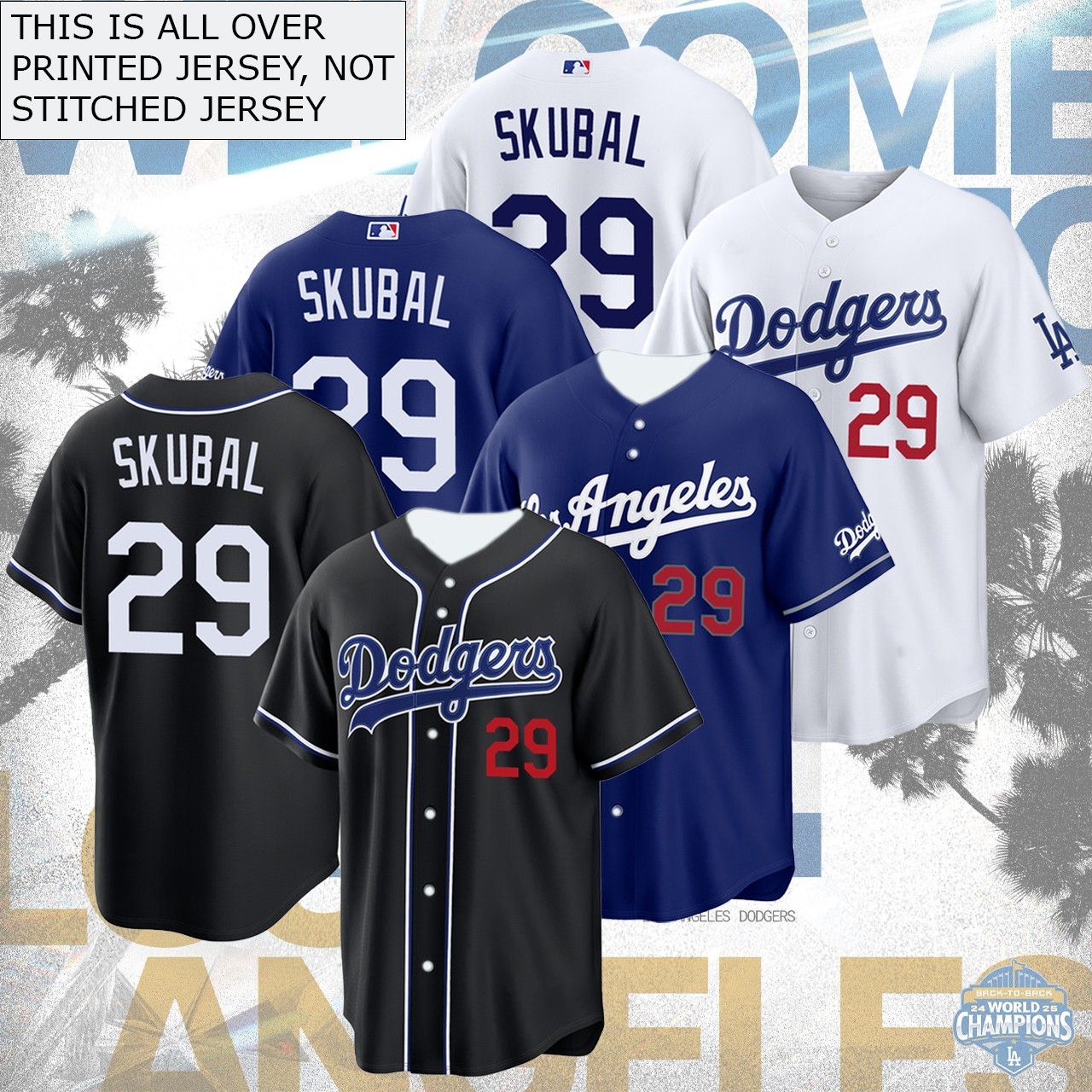 HOT Welcome Tarik Skubal #29 Los Angeles Players Name & Number Gift For Fans