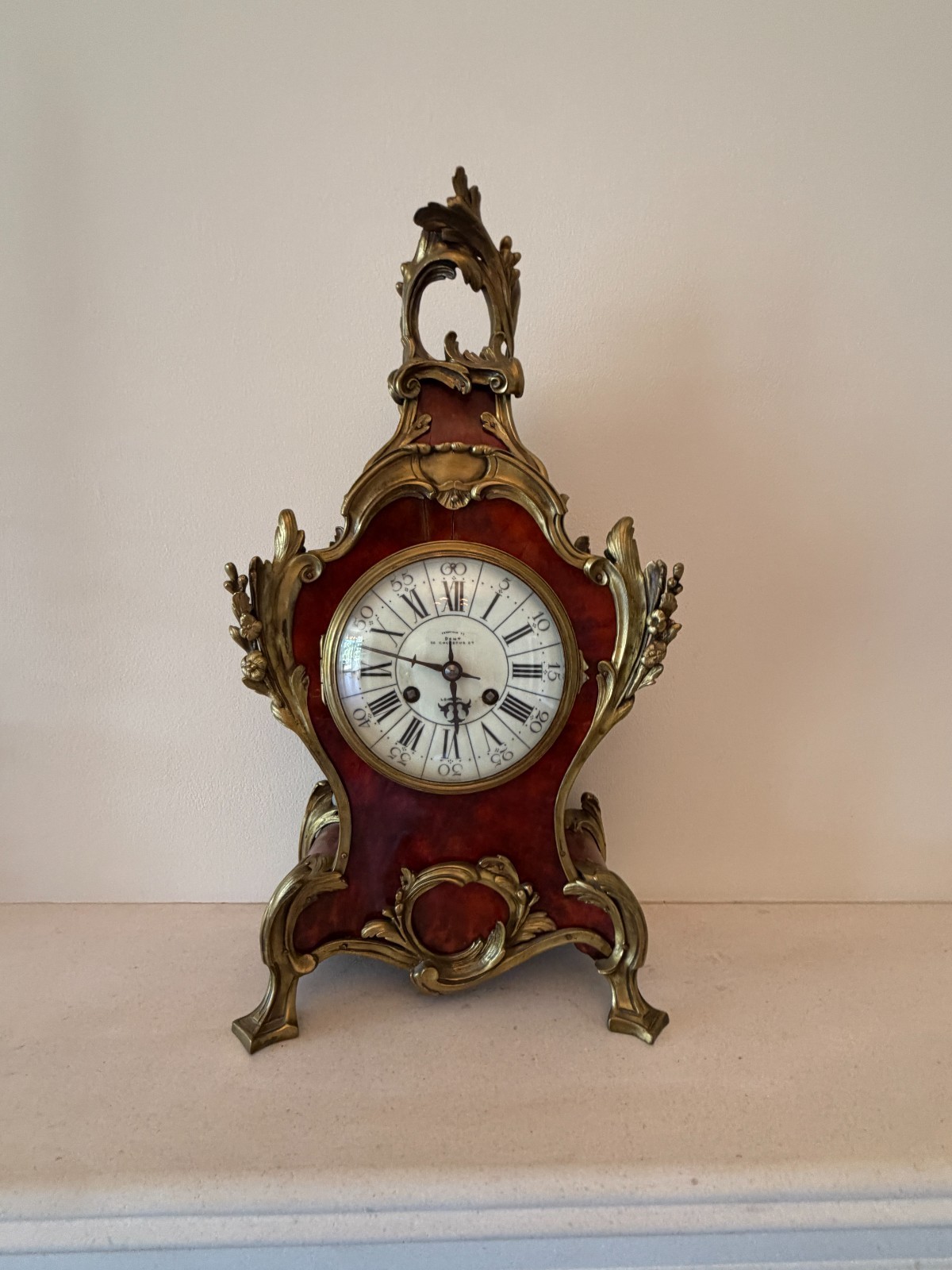 Antique Dent London French Mantel Clock CH VCNE Paris c1890 8 Day Striking