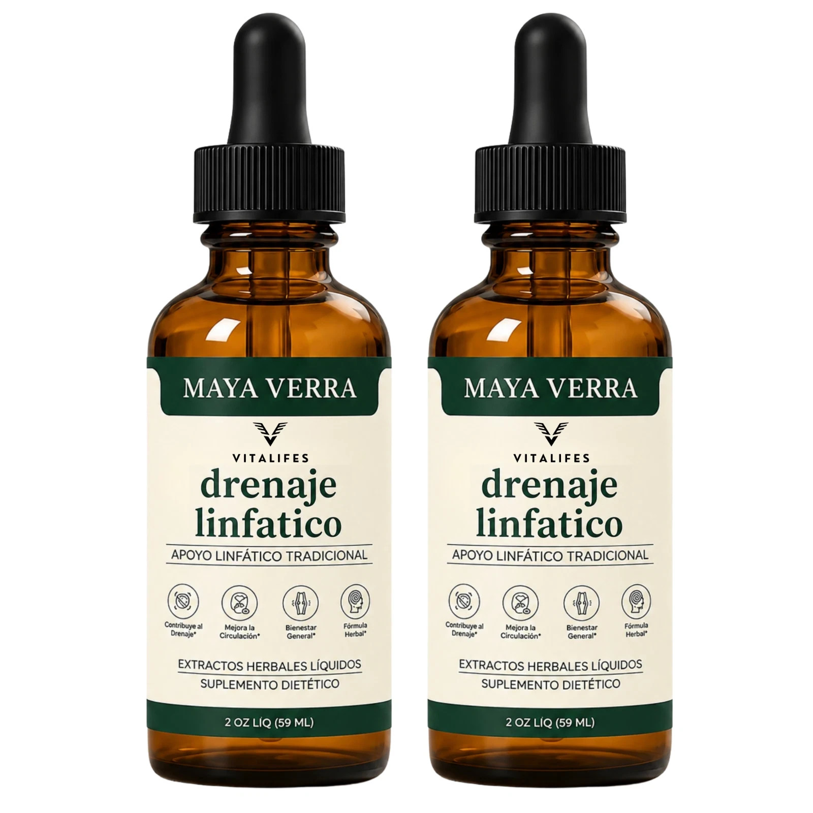 (2 pack ) Mayaverra Lymphatic Drainage Drops,natural herbal formula,gluten-free