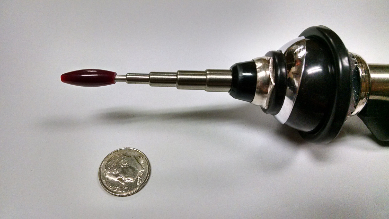 Hirschmann Red Tip Style AM FM Antenna Aerial Porsche 356 Mercedes Benz 190SL