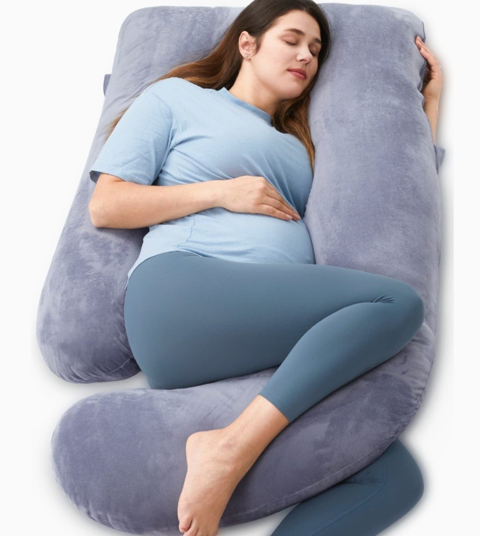 Momcozy Pregnancy Pillows for Sleeping, U Shaped 57 inch (Pack of 1), Grey Momcozy Pregnancy Pillows for Sleeping, U Shaped 57 inch (Pack of 1), Grey