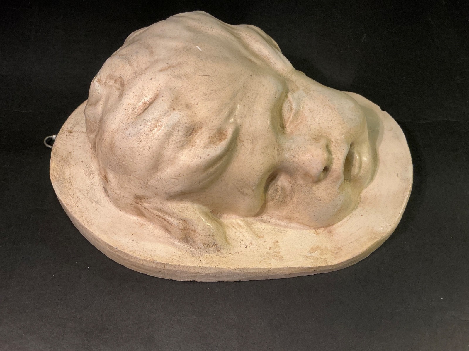 Vintage Relief Art - Sleeping Child’s Face Cherub Relief - Mid 20th c. Vintage Relief Art - Sleeping Child’s Face Cherub Relief - Mid 20th c.