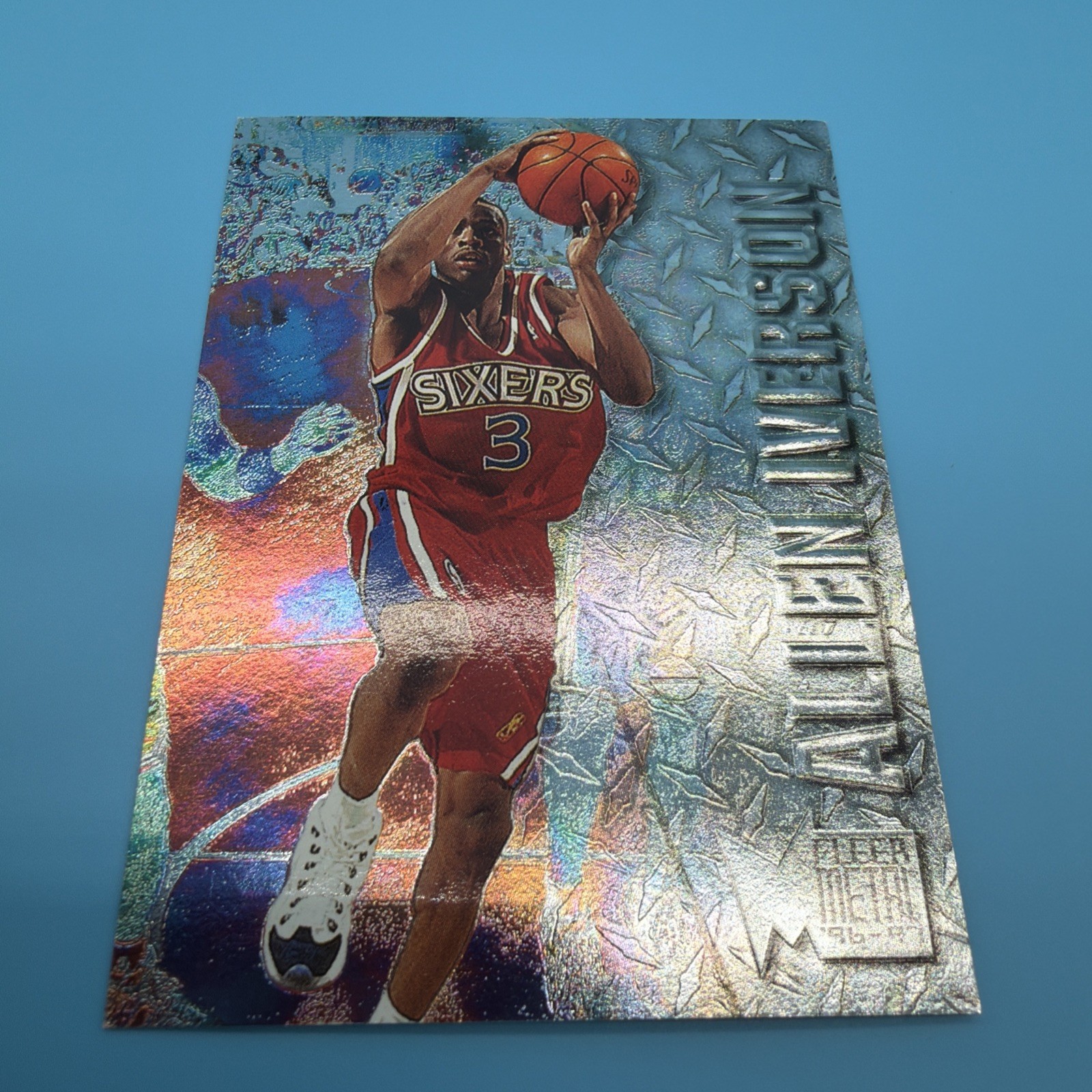 1997-98 Metal Universe #201 Allen Iverson – Philadelphia 76ers – Metal Universe 1997-98 Metal Universe #201 Allen Iverson – Philadelphia 76ers – Metal Universe