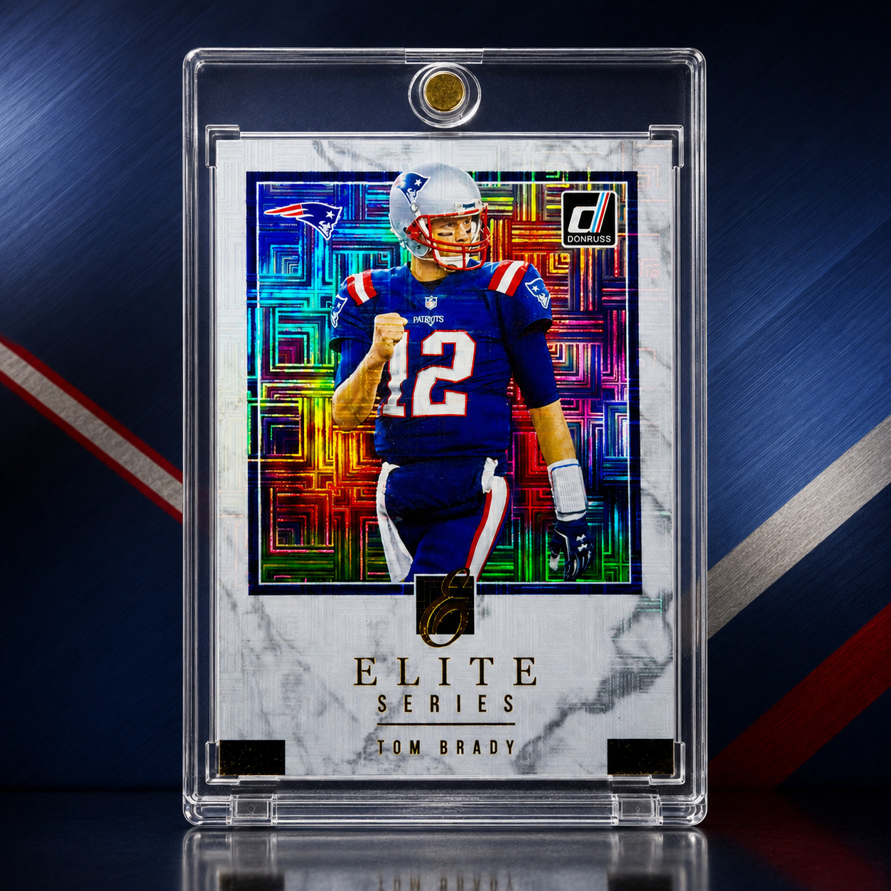 Tom Brady Donruss Elite Series RARE MOJO REFRACTOR SP INSERT CARD Patriots MINT