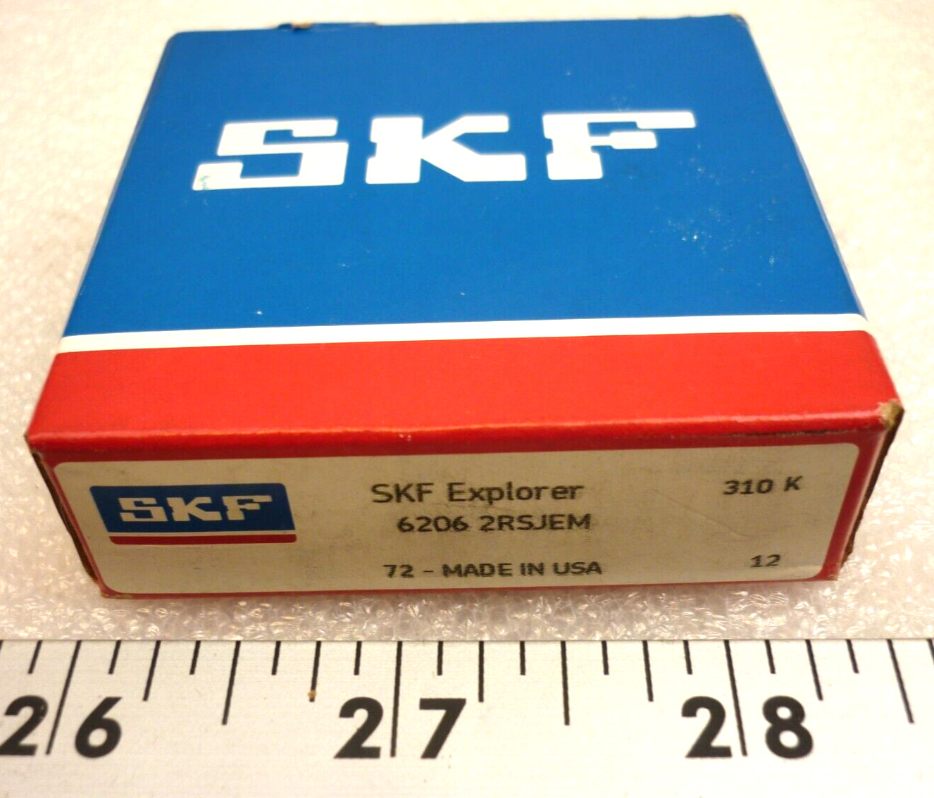SKF 6206-2RSJEM Sealed Deep Groove Ball Bearing 30x62x16mm New SKF