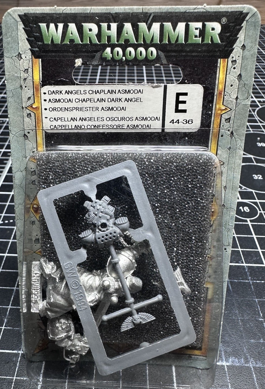Warhammer 40k Space Marines Dark Angels Chaplain Asmodai x1 Metal NIB OOP