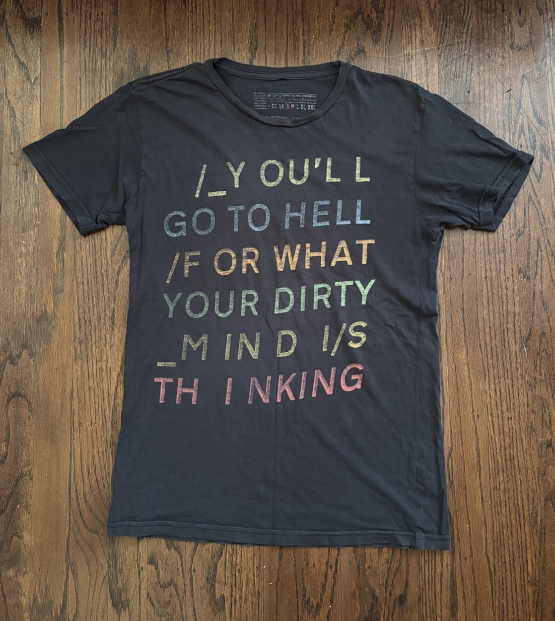 VTG Radiohead Tour T-Shirt 2008 Size S You’ll Go To Hell In Rainbows