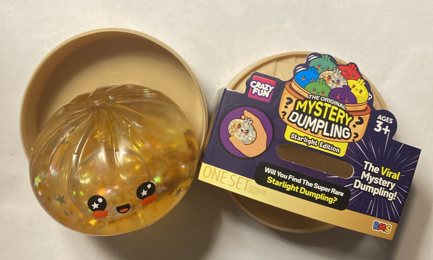 Super Rare Viral Crazy Fun Mystery Dumpling Starlight Edition Gold Glitter