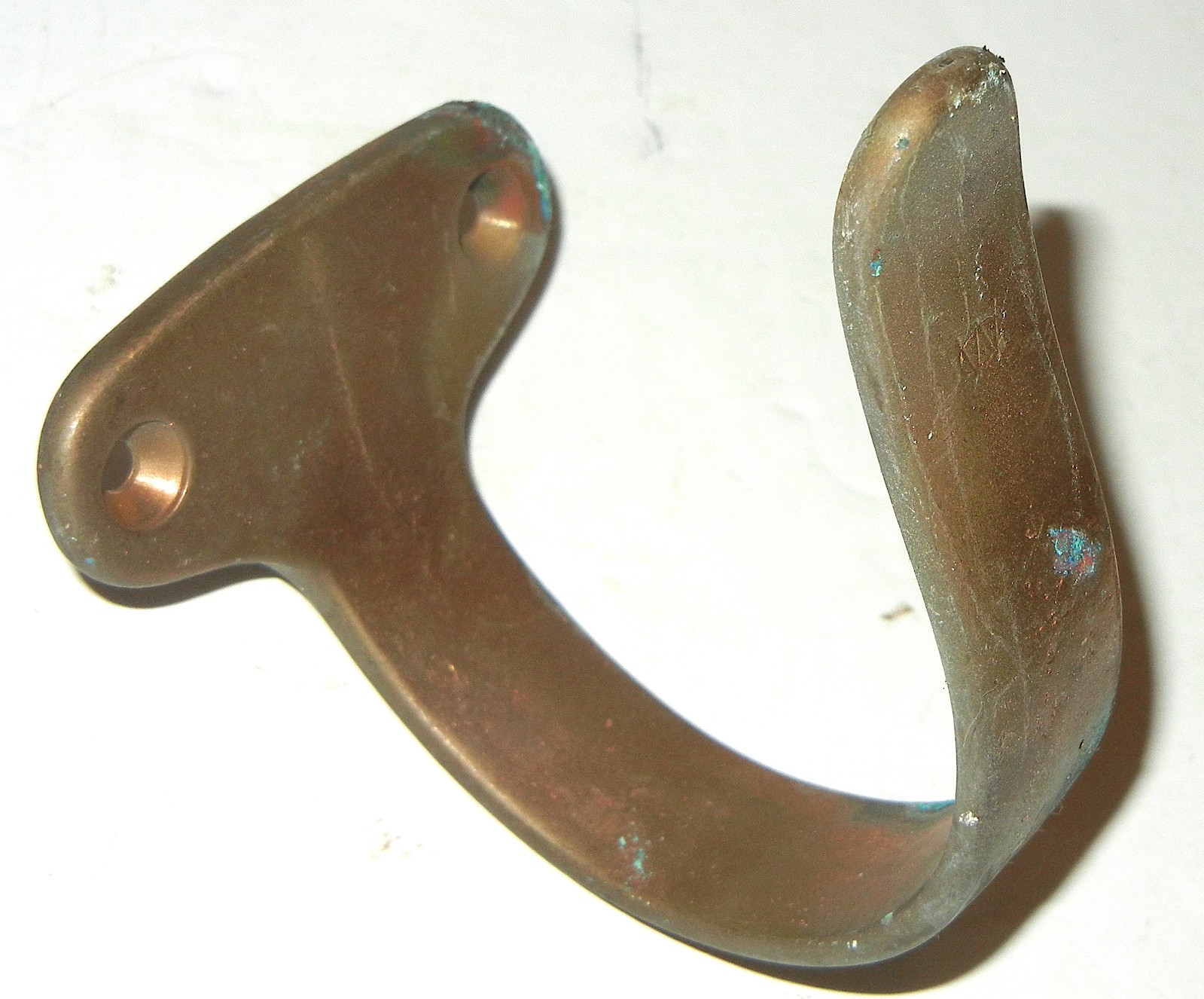 VINTAGE WILCOX CRITTENDEN BRONZE LIFE RING BUOY BRACKET HOLDER MARINE BOAT